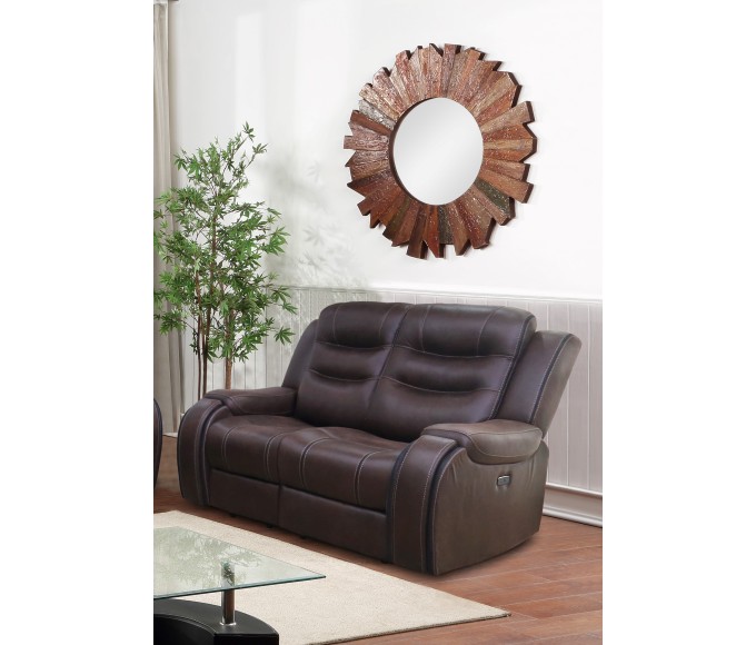 Scotty Power Reclining Loveseat Rustic Brown